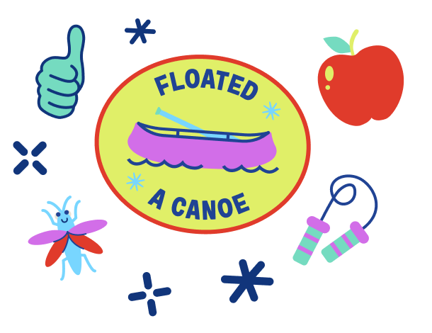 Floated a canoe badge