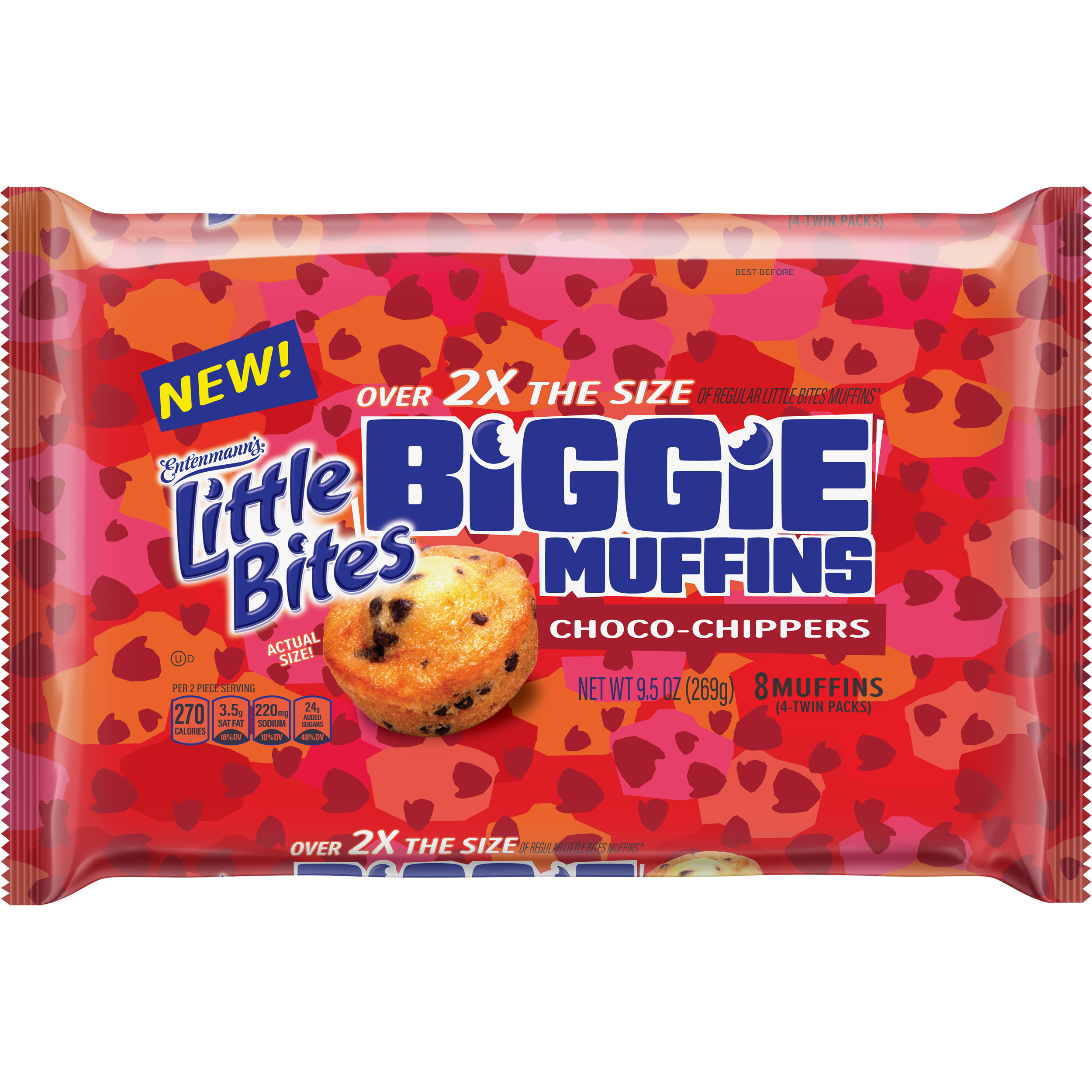 Biggie Muffins Chocolate Chip 8 count