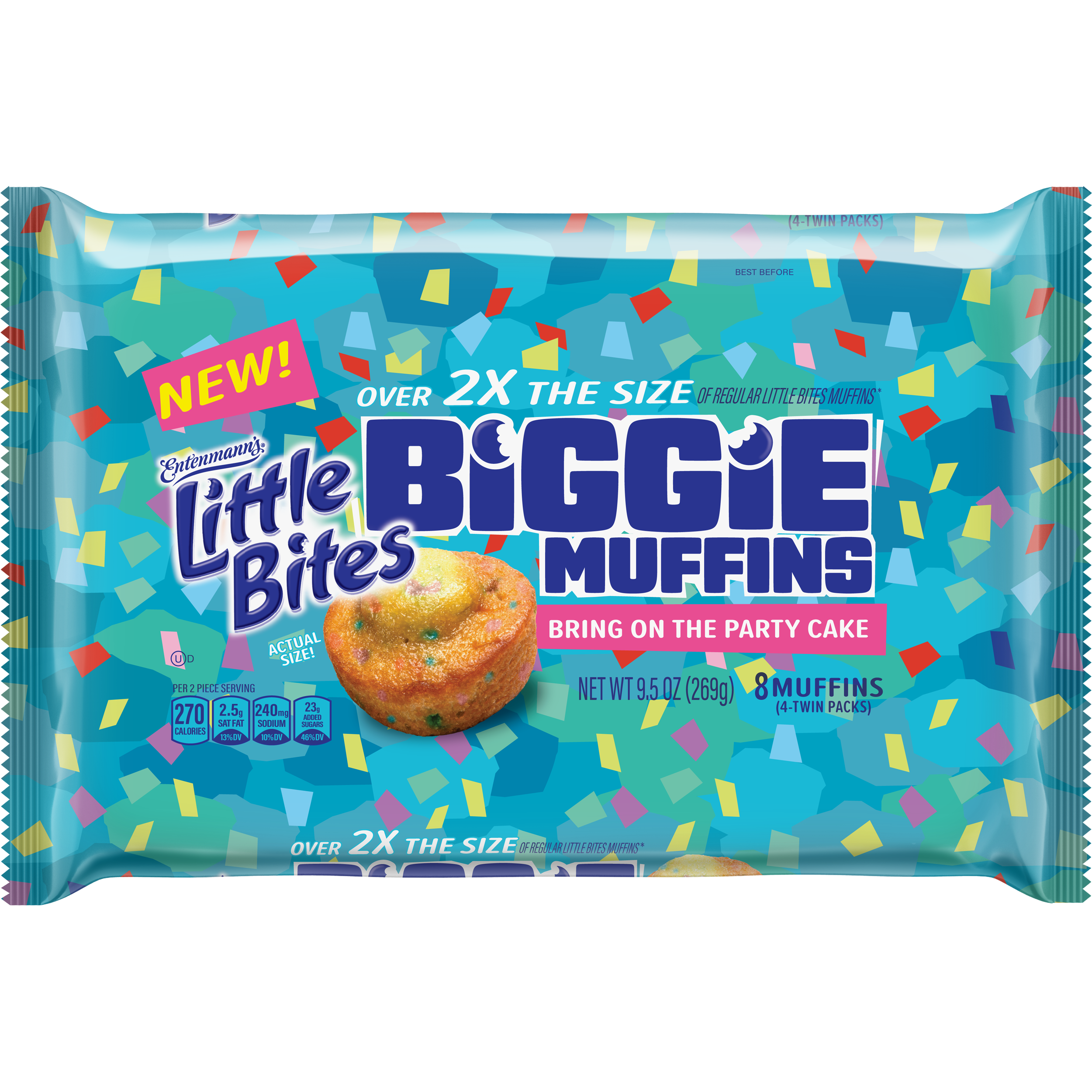 Biggie Party Cake Pouch 8 count