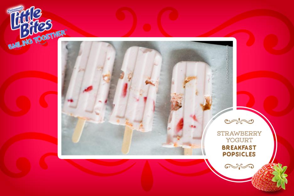Strawberry Yogurt Breakfast Popsicles | Little Bites® Snacks
